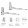 Кронштейн для СВЧ-печей Kromax MICRO-4 new white, max 20 кг, настенный, от стены 310 мм.