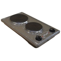 Плита электрическая ЛЫСЬВА ЭПБ 22 коричневый/рябчик эмаль (настольная)