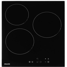 Встраиваемая электрическая панель Graude EK 45.0 S / 45 см, Электрическая,  стеклокерамика, 5.1 х 45 х 52 см, 9 ступеней нагрева, Функция таймера, Индикация нагрева, Индикация красного цвета,  Автоматическое отключение, защита от детей, сенсороное управле