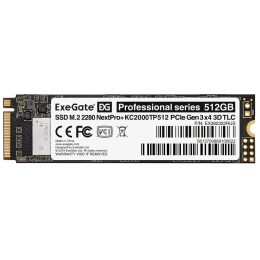 Накопитель SSD  ExeGate EX282322RUS KC2000MNextPro+ 512 Gb M.2 2280  3D TLC (PCI-E x4)
