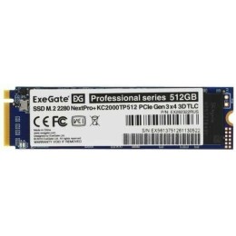 Накопитель SSD  ExeGate EX282322RUS KC2000MNextPro+ 512 Gb M.2 2280  3D TLC (PCI-E x4)