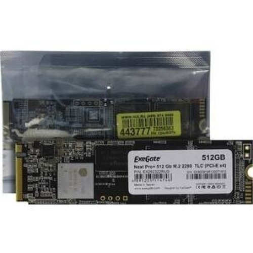 Накопитель SSD  ExeGate EX282322RUS KC2000MNextPro+ 512 Gb M.2 2280  3D TLC (PCI-E x4)