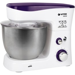 Кухонный комбайн VITEK VT-1443(W) 1000 Вт Cтальная чаша вместимостью 3,5 л.6 режимов