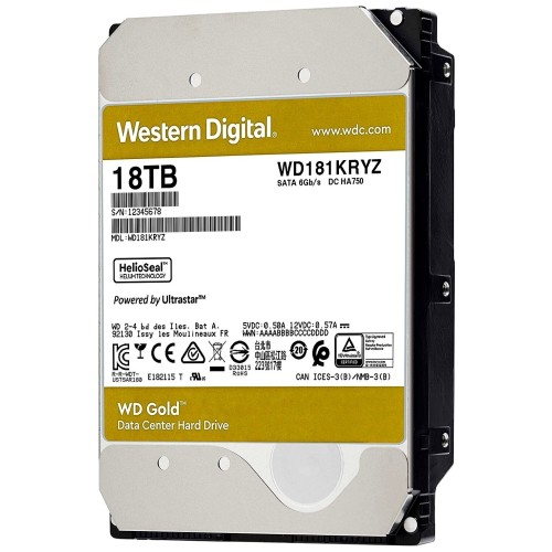 Жесткий диск WD GOLD WD141KRYZ 14ТБ 3,5" 7200RPM 256MB 512E (SATA-III)