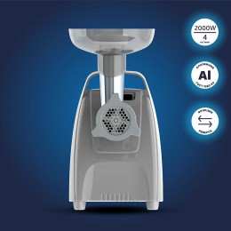 Мясорубка АКСИОН М61.04 Черно-серебристая, 2000 Вт, 3 кг/мин