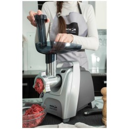 Мясорубка АКСИОН М61.04 Черно-серебристая, 2000 Вт, 3 кг/мин