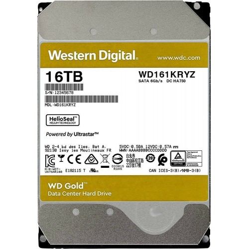 Жесткий диск Western Digital SATA 10TB 7200RPM 6GB/S 128MB GOLD WD102KRYZ
