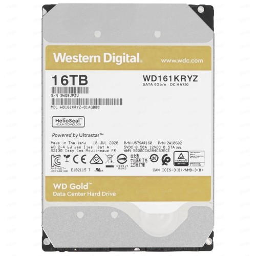 Жесткий диск Western Digital SATA 10TB 7200RPM 6GB/S 128MB GOLD WD102KRYZ