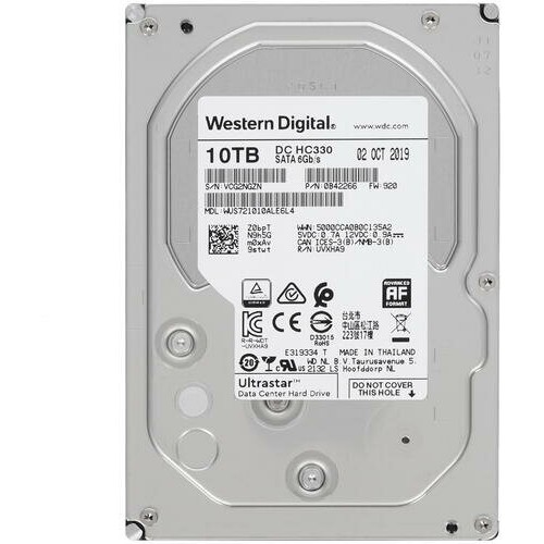 Жесткий диск SATA 10TB 7200RPM 6GB/S 256MB DC HC330 0B42266 WD