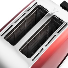 Тостер KITFORT КТ-2036-1 /  800-950 Вт.Ёмкость: 2 тоста одновременно,красный.