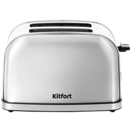 Тостер KITFORT КТ-2036-6 /  800-950 Вт.Ёмкость: 2 тоста одновременно,серебристый.