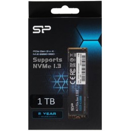 Накопитель SSD M.2 Silicon Power 1.0Tb A60 <SP001TBP34A60M28> (PCI-E 3.0 х4, up to 2200/1600MBs, 250000 IOPs, 3D TLC, NVMe 1.3, 600TBW, 22х80мм)