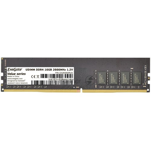 Модуль памяти ExeGate Value DIMM DDR4 16GB <PC4-21300> 2666MHz