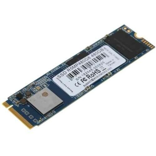Накопитель M.2 2280 480GB AMD Radeon R5 Client SSD R5MP480G8 PCIe Gen3x4 with NVMe, 2130/1630, IOPS 250/230K, 3D NAND TLC, RTL