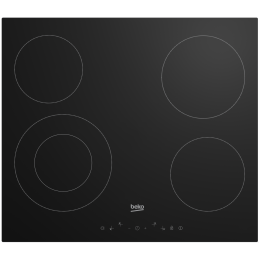 Встраиваемая варочная панель BEKO HIC64402E Стеклокерамическая поверхность: 4 зоны нагрева (1 двойная ). LED Display. Сенсорное управление спереди. 9 уровней нагрева. Таймер. Индикатор остаточного тепла. Блокировка от детей. Контроль закипания. Автоотключ