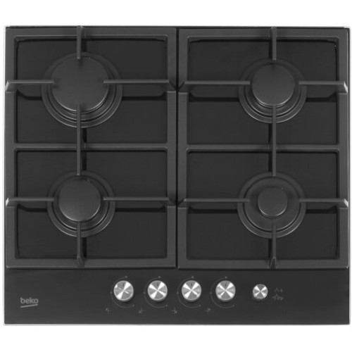 Газовая варочная поверхность BEKO HILG64235S / Газ-на-стекле. Панель управления спереди