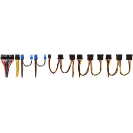 Блок питания 350W ExeGate 350PPE, ATX, SC, black, APFC, 12cm, 24p+4p, PCI-E, 5*SATA, 3*IDE, FDD + кабель 220V с защитой от выдергивания