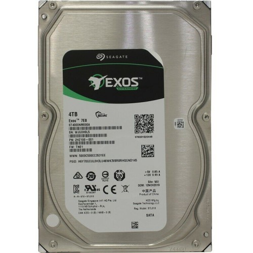 Жесткий диск Seagate Original SATA-III 4Tb ST4000NM000A Exos 7E8 (7200rpm) 256Mb 3.5"