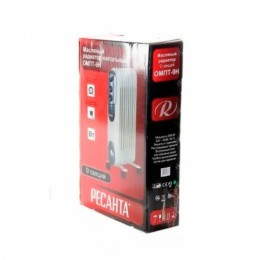 Масляный обогреватель РЕСАНТА ОМПТ-9НЧ 2000Вт черный