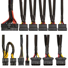 Блок питания 500W ExeGate 500PPH RTL, ATX, black, 80+Bronze, APFC, 12cm, 24p, (4+4)p, 5*SATA, 3*IDE, FDD, 2*(6+2)p