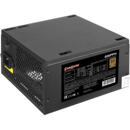 Блок питания 500W ExeGate 500PPH RTL, ATX, black, 80+Bronze, APFC, 12cm, 24p, (4+4)p, 5*SATA, 3*IDE, FDD, 2*(6+2)p