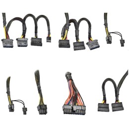 Блок питания 700W ExeGate 700PPH-LT, RTL, 80+, ATX, black, APFC, 12cm, 24p, (4+4)p, 5*SATA, 3*IDE