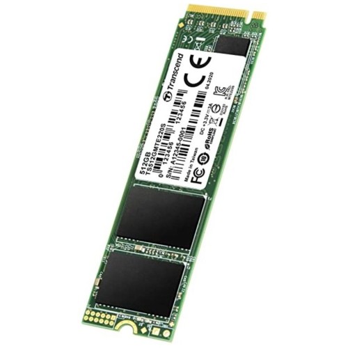 Твердотельный диск 512GB Transcend MTE220S, 3D TLC NAND, M.2, PCI-E 4x [ R/W - 2800/3500 MB/s]