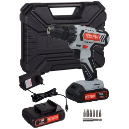 Дрель-шуруповерт Ресанта ДА-18-2ЛК аккум. патрон:быстрозажимной (кейс в комплекте)