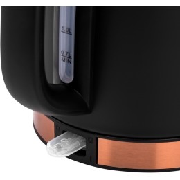 Электрочайник BRAYER BR1005BK 2200Вт.1,7 л, STRIX, сталь окраш, термометр, черн.