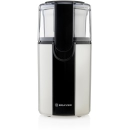 Кофемолка BRAYER BR1182, 2 ножа для мяг. и твер., 70 г.,Мощн. 200 Вт, Пластик. корп, нажатием на кр
