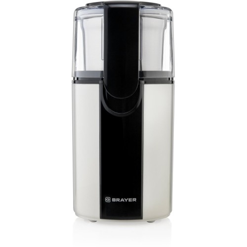 Кофемолка BRAYER BR1182, 2 ножа для мяг. и твер., 70 г.,Мощн. 200 Вт, Пластик. корп, нажатием на кр