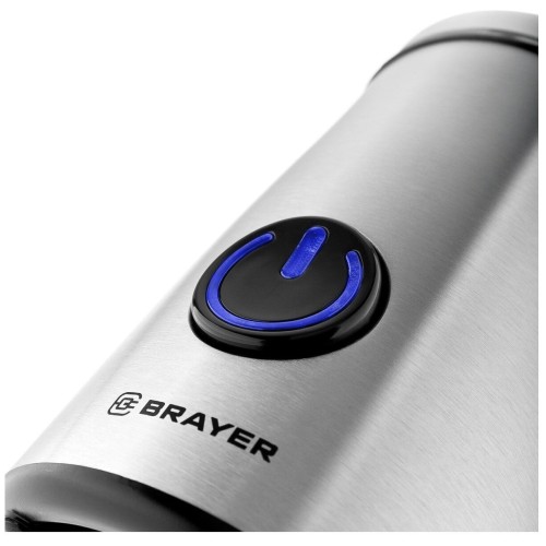 Кофемолка BRAYER BR1184, 50 г.,Мощн. 150 Вт, нержавеющий корпус, Чаша из нерж.стали, Импульсн.режим