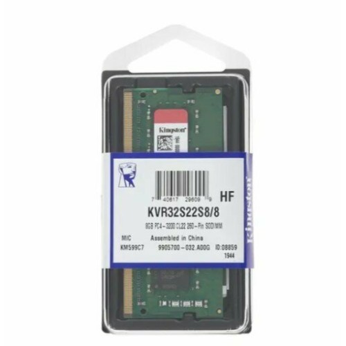 Модуль памяти Kingston SODIMM 8GB 3200MHz DDR4 Non-ECC CL22  SR x8