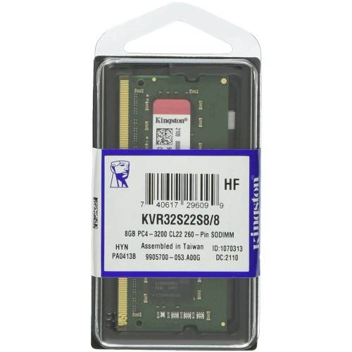 Модуль памяти Kingston SODIMM 8GB 3200MHz DDR4 Non-ECC CL22  SR x8