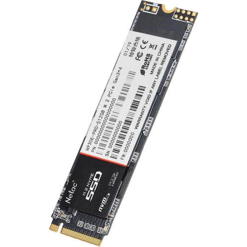 Накопитель SSD M.2 Netac 512Gb N930E Pro Series <NT01N930E-512G-E4X> Retail (PCI-E 3.1 x4, up to 2080/1700MBs, 3D TLC/QLC, NVMe 1.3, 22х80mm)