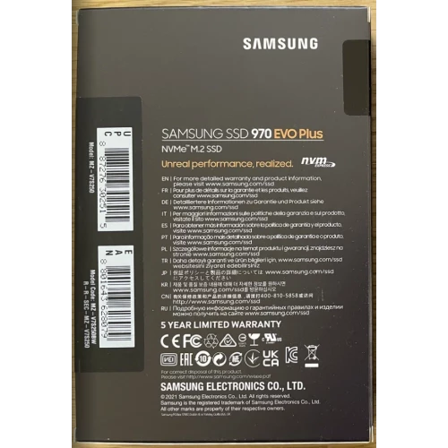 SSD накопитель Samsung 250GB 980 PRO, V-NAND 3-bit MLC, Elpis, M.2 (2280) PCIe Gen 4.0 x4, NVMe 1.3c, R6400/W2700,  IOPs 500 000/600 000