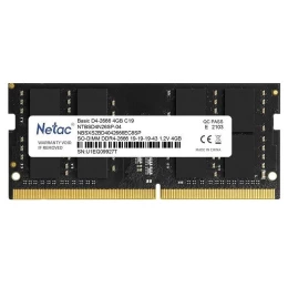 Память Netac 4GB DDR4 2666MHz SO-DIMM CL19 1.2V / NTBSD4N26SP-04