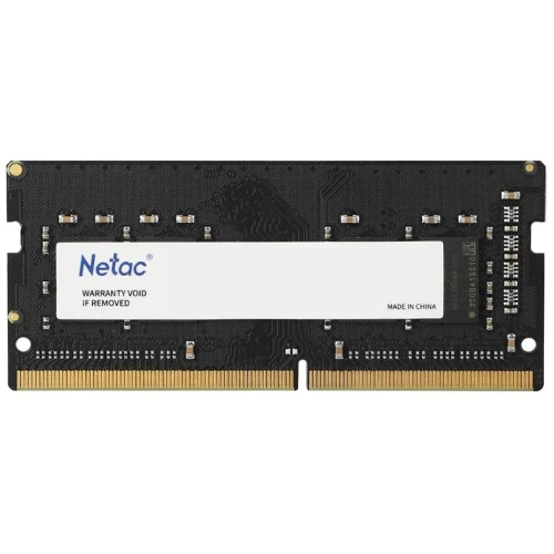 Память Netac 8GB DDR4 2666MHz SO-DIMM CL19 1.2V/NTBSD4N26SP-08 PC4-21300 CL19 SO-DIMM 260-pin single rank Ret