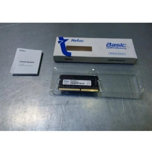 Память Netac 8GB DDR4 2666MHz SO-DIMM CL19 1.2V/NTBSD4N26SP-08 PC4-21300 CL19 SO-DIMM 260-pin single rank Ret