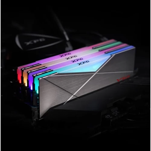 Модуль памяти 16GB ADATA DDR4 3200 DIMM XPG SPECTRIX D50 RGB Grey Gaming Memory AX4U320016G16A-ST50 Non-ECC, CL16, 1.35V, Heat Shield, RTL