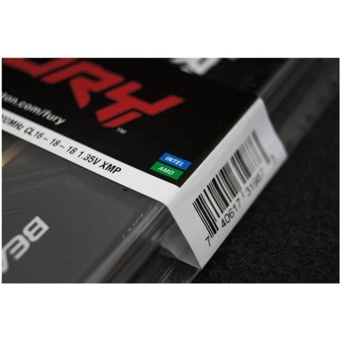 Память Kingston 32GB DDR4 3200MHz CL16 DIMM (Kit of 2) 1Gx8 FURY Beast Black
