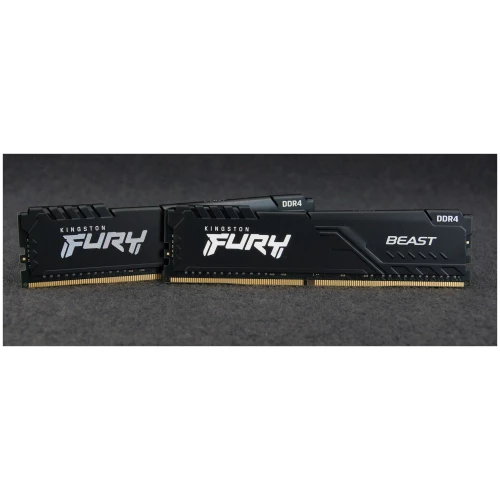 Память Kingston 32GB DDR4 3200MHz CL16 DIMM (Kit of 2) 1Gx8 FURY Beast Black