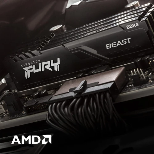 Память Kingston 32GB DDR4 3200MHz CL16 DIMM (Kit of 2) 1Gx8 FURY Beast Black