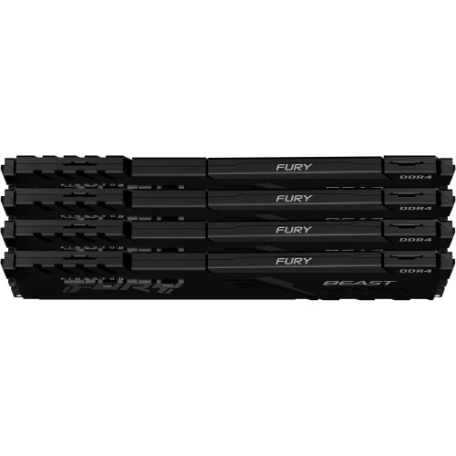 Память оперативная Kingston 32GB 3200MHz DDR4 CL16 DIMM (Kit of 4) FURY Beast Black