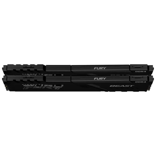 Модуль памяти Kingston DDR4 DIMM 32Gb PC25600, 3200Mhz, FURY Beast Black CL16 (Kit of 2) (KF432C16BBK2/32) (retail)