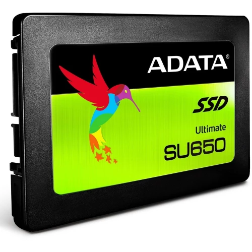 Накопитель SSD 2.5" ADATA 256GB SU650 <ASU650SS-256GT-R> (SATA3, up to 520/450MBs, 3D NAND, 140TBW)