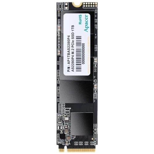 Твердотельный накопитель Apacer SSD AS2280P4U 512Gb M.2 PCIe Gen3x4, R3500/W2300 Mb/s, MTBF 1.8M, 3D NAND, NVMe, Retail (AP512GAS2280P4U-1)