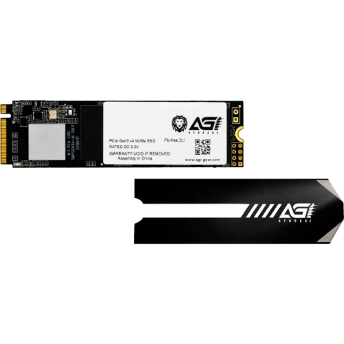 Твердотельный накопитель SSD M.2 2280 256GB AGI AI198 Client SSD PCIe Gen3x4 with NVMe, 1936/1217, IOPS 92/241K, MTBF 1.6M, 3D TLC, 100TBW, 0,36DWPD, RTL