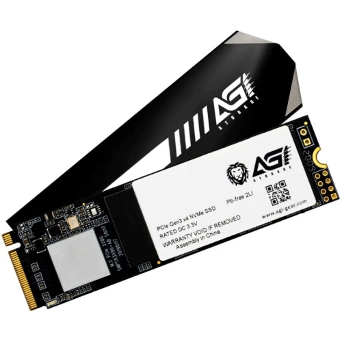 Твердотельный накопитель SSD M.2 2280 256GB AGI AI198 Client SSD PCIe Gen3x4 with NVMe, 1936/1217, IOPS 92/241K, MTBF 1.6M, 3D TLC, 100TBW, 0,36DWPD, RTL