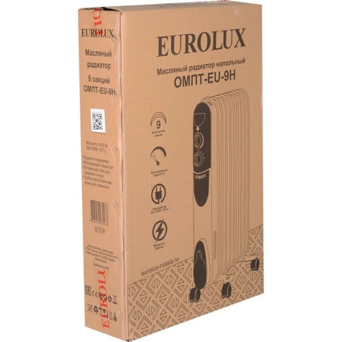 Масляный обогреватель EUROLUX ОМПТ-EU-9Н 2кВт 67/3/19